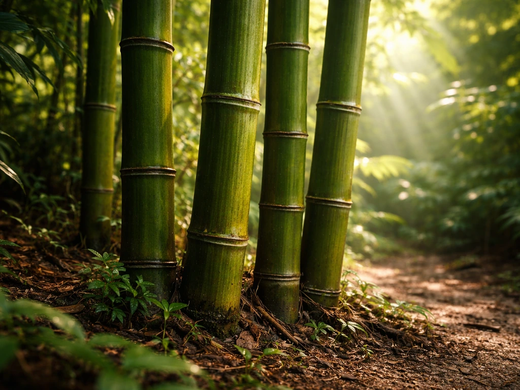 where does bamboo tree grow
