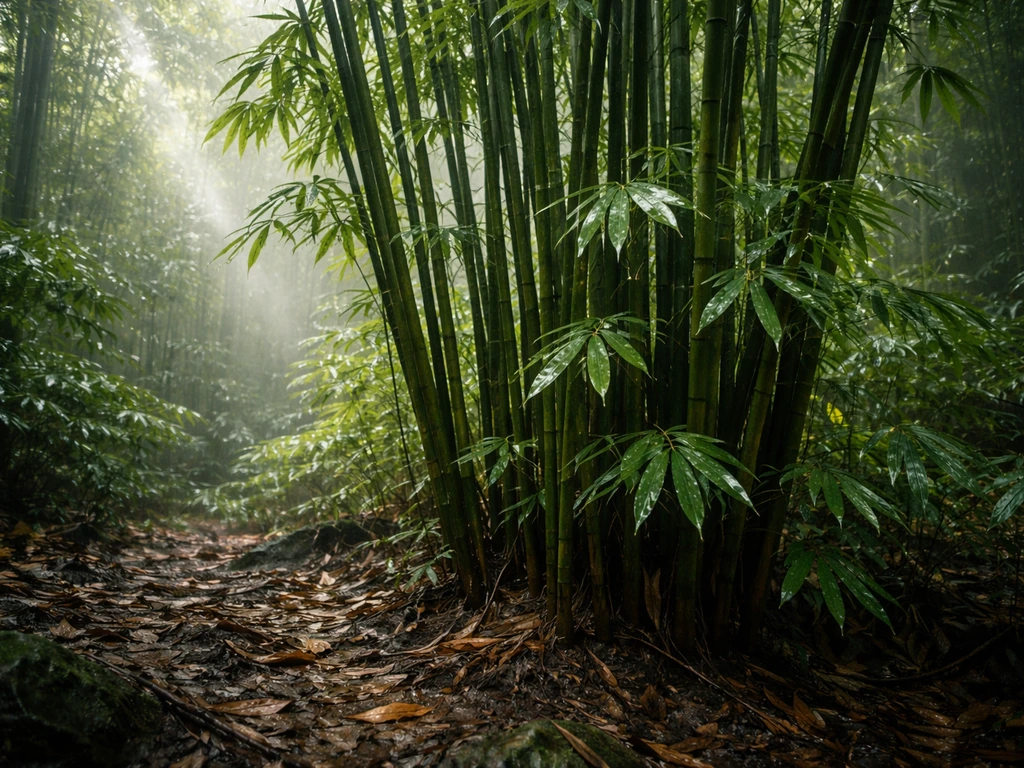 does bamboo grow in rainforests